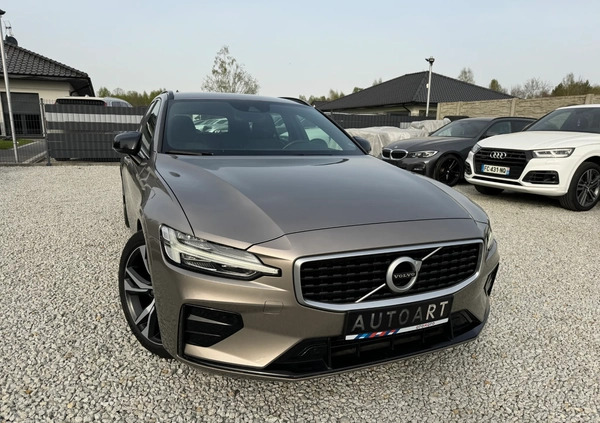 Volvo V60 cena 99990 przebieg: 92000, rok produkcji 2019 z Strumień małe 704
